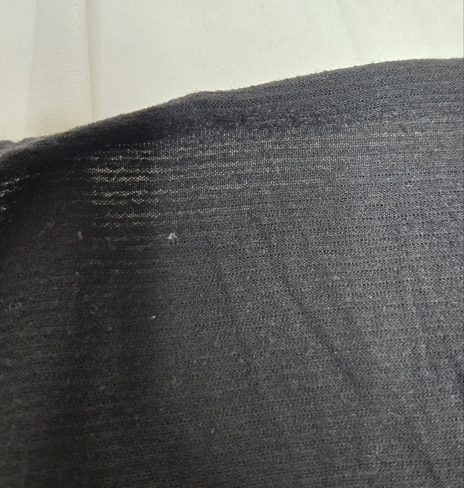 LULULEMON‎ black striped 105 F racerback scalloped edge singlet luon tank top S